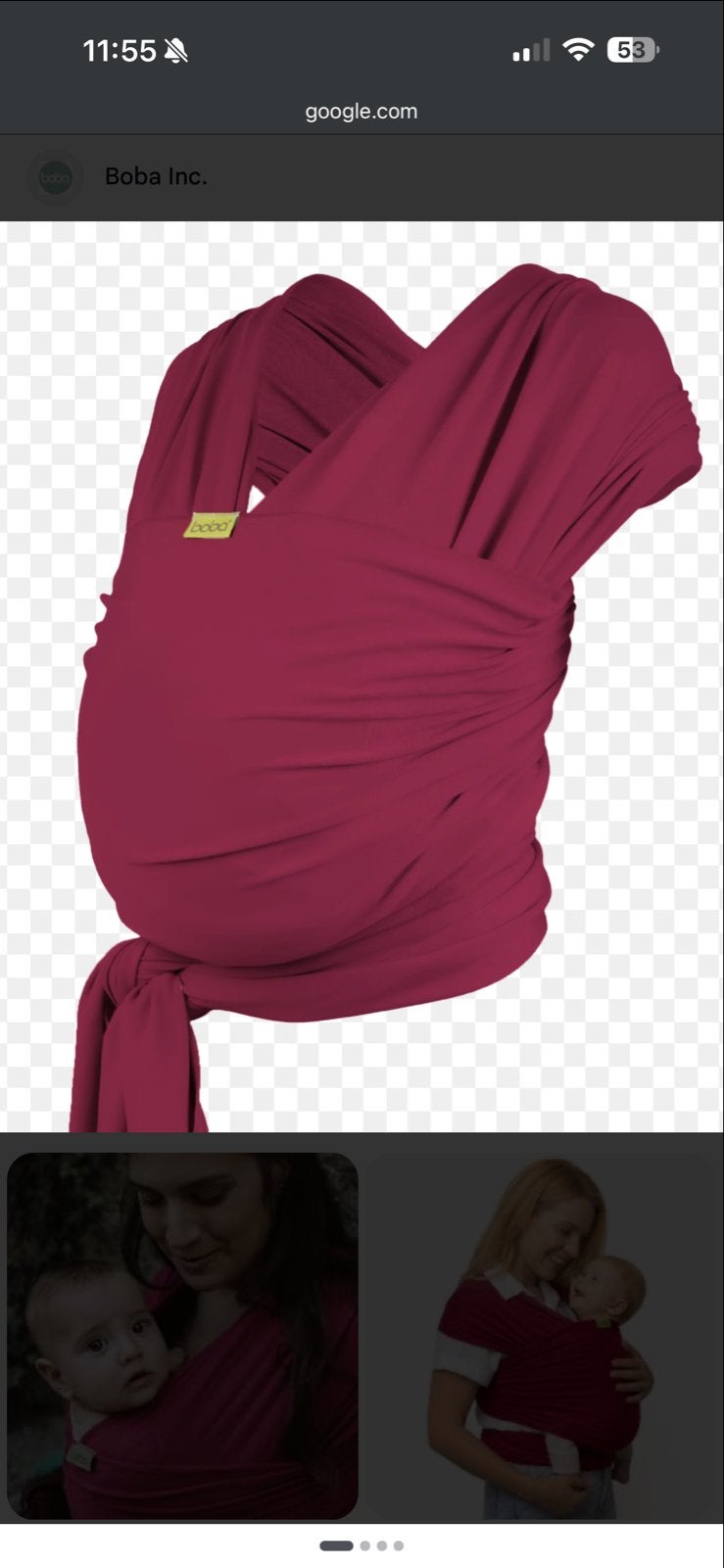 Boba Draagdoek Donkerrood, Kinderen en Baby's, Overige merken, Draagdoek, Buik of Rug, Ophalen of Verzenden