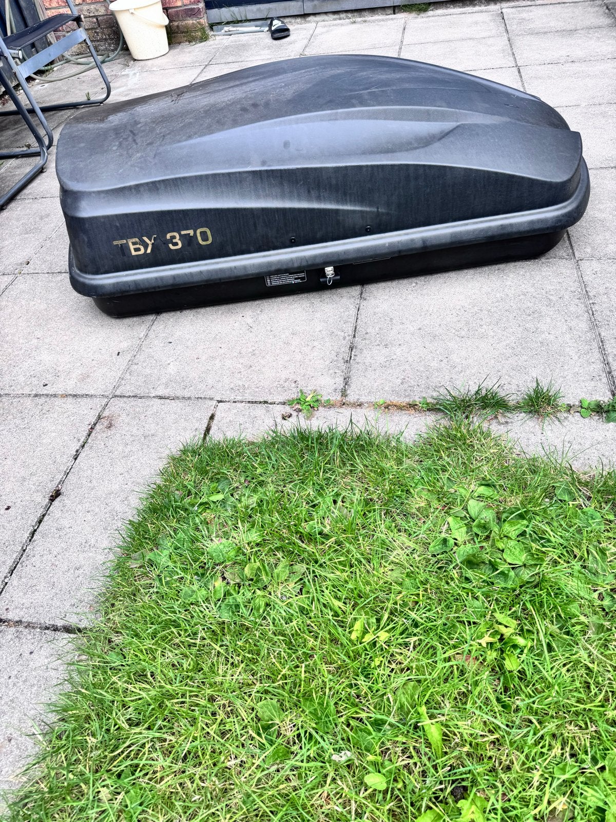 Dakkoffer TBY 370 met Thule dakdragers, Auto diversen, Dakkoffers, Ophalen of Verzenden, Gebruikt