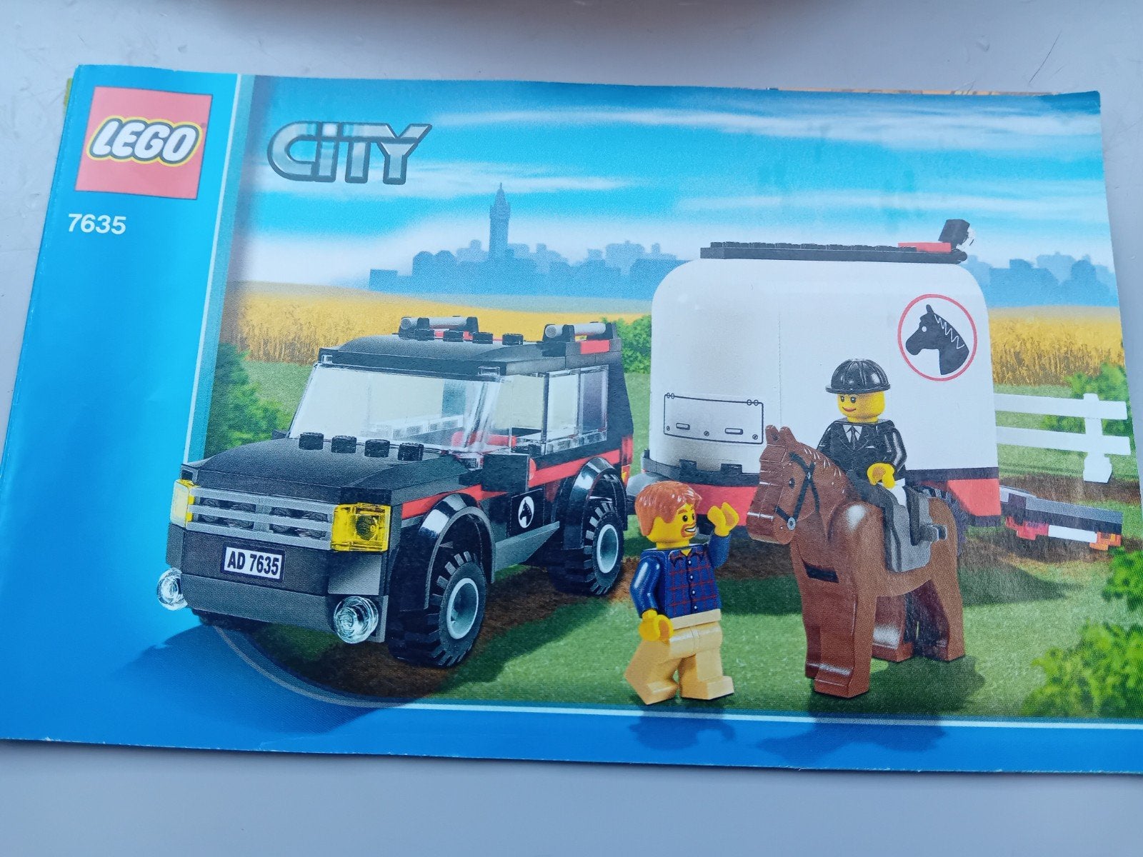 lego city paarden trailer 7635, Ophalen of Verzenden, Zo goed als nieuw