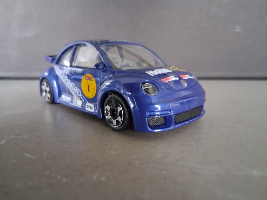 Blauwe Volkswagen Kever Raceauto Model, Ophalen of Verzenden, Gebruikt, Auto, Overige merken