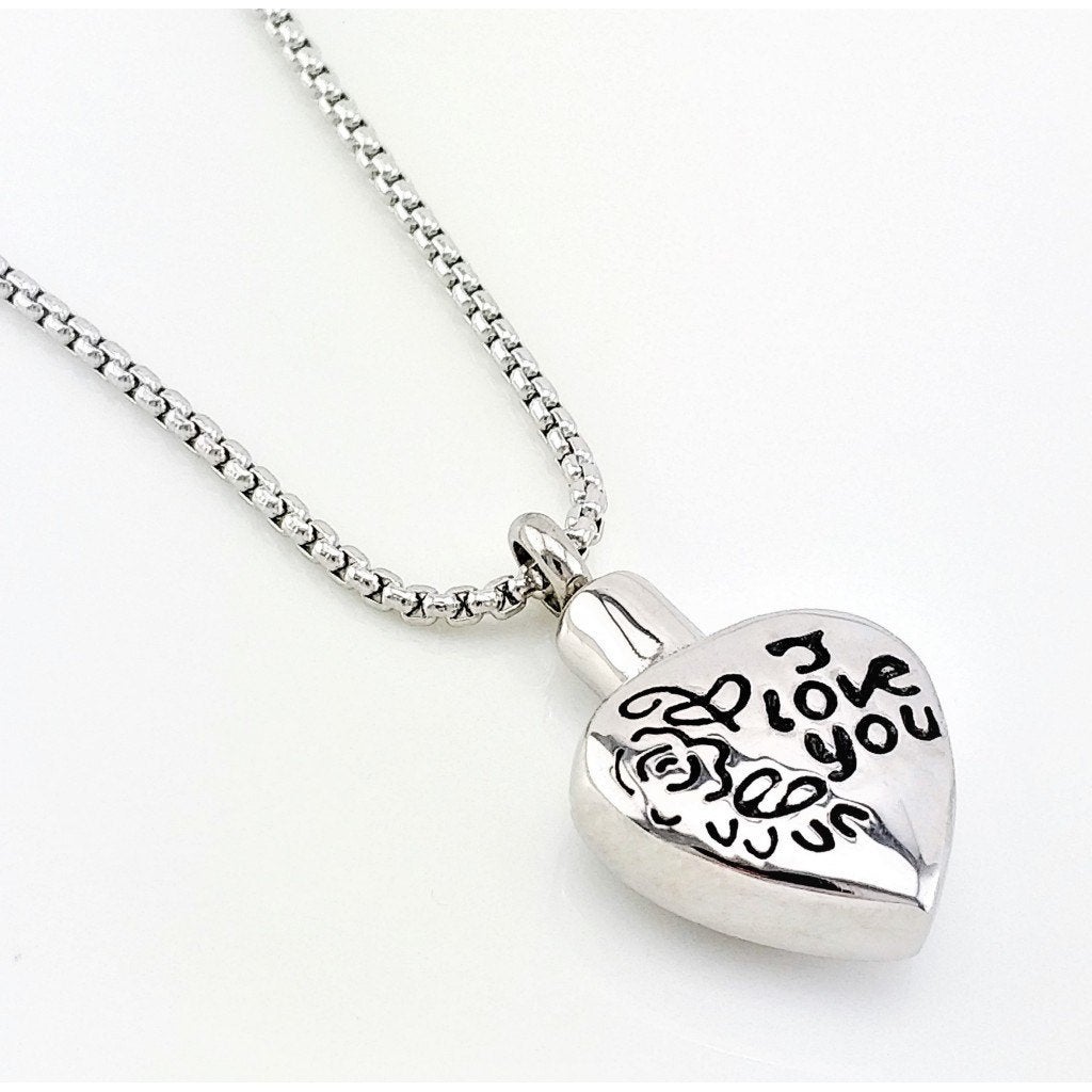 RVS ketting + Ashart Hanger I Love You, Birgitta-Gracht 33, 6465 EL Kerkrade, Nederland, Verzenden, Nieuw, Esde2