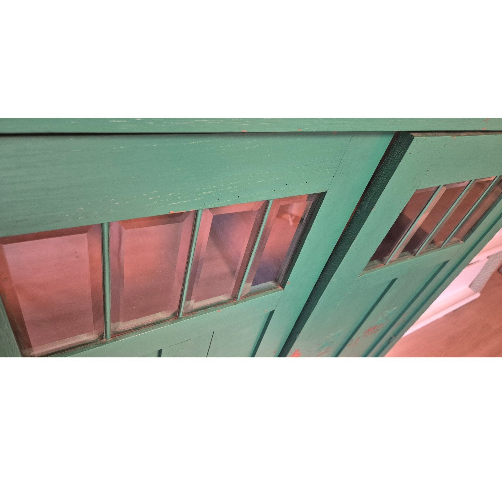 Art Deco/Amsterdamse School Kledingkast met Geslepen Glas, Ophalen