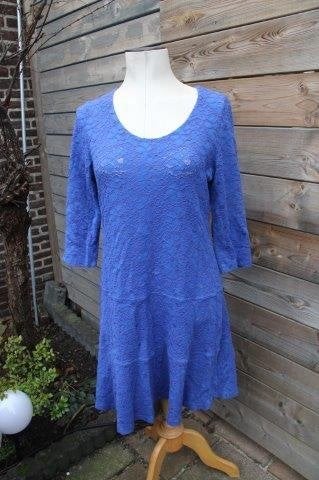 Jurk blauw Caroline Biss mt 44 transparant Vaste prijs OPRUI, Kleding | Dames, Blauw, Maat 42/44 (L), Ophalen of Verzenden, Zo goed als nieuw