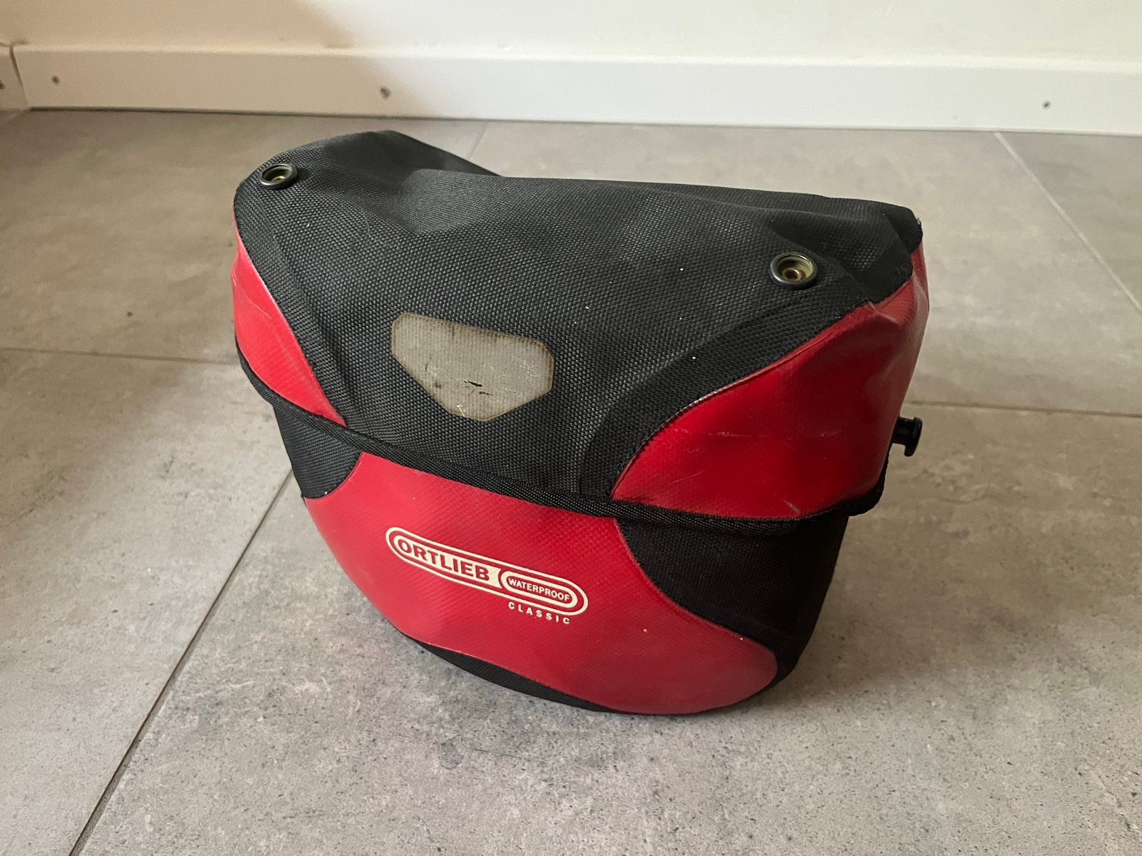 Ortlieb stuurtas Classic rood/zwart, Fietsen en Brommers, Fietsaccessoires | Fietstassen, Ophalen of Verzenden, Gebruikt