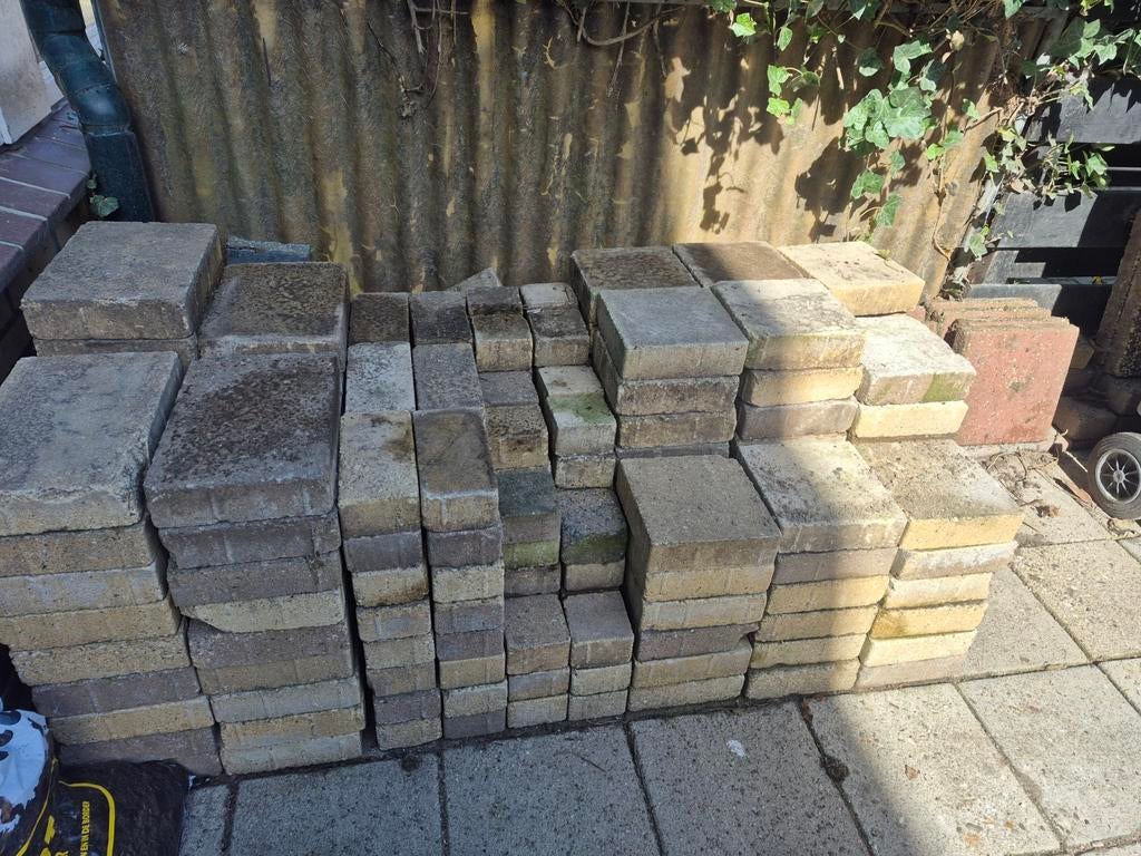 Tuin tegels  GRATIS, Ophalen of Verzenden, Gebruikt, Beton, Terrastegels