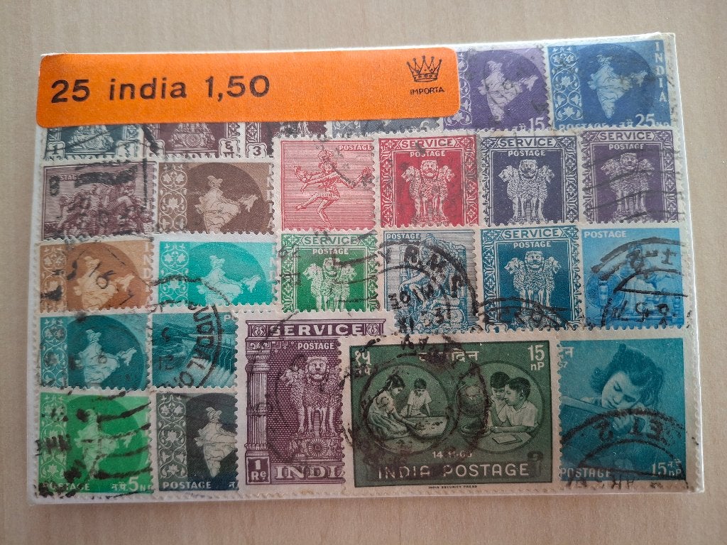Kavel postzegels India, Postzegels en Munten, Ophalen of Verzenden, Gestempeld, Zuid-Azië