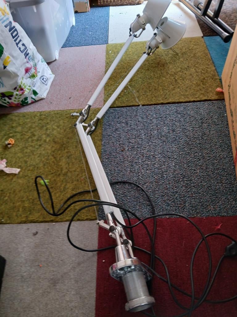 Artemide Tolomeo Mega Vloerlamp/bureaulamp  - Wit, Ophalen, Gebruikt, Minder dan 50 cm