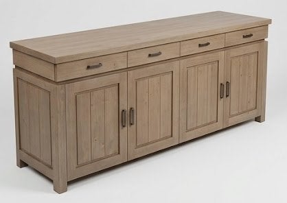 Dressoir, Ophalen, Gebruikt, 200 cm of meer, Met deur(en)