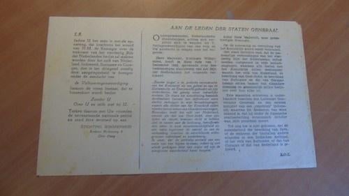 Folder Stichting Rijkseenheid, Ophalen of Verzenden, Zo goed als nieuw