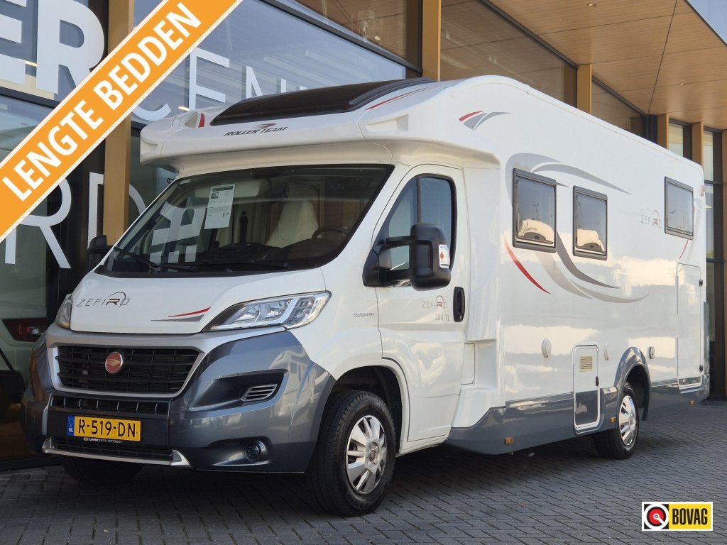 Roller Team Zefiro 284 TL Lengtebedden 2x Airco, Standaard zit, Bedrijf, Half-integraal, 7 tot 8 meter