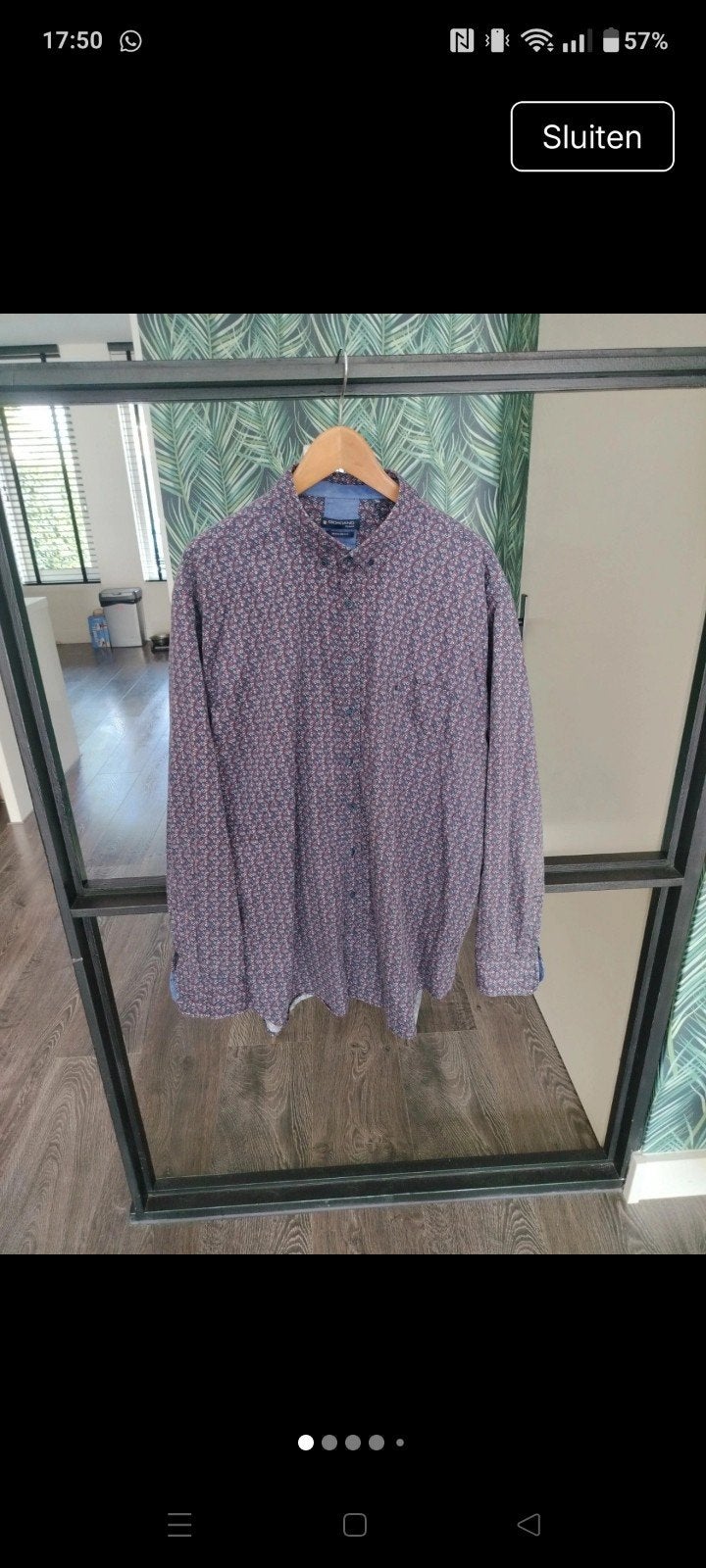 Giordano Casual Herenoverhemd - Regular Fit - Maat 3XL/47/48, Giordano Casual, Meerkleurig, Ophalen of Verzenden, Zo goed als nieuw