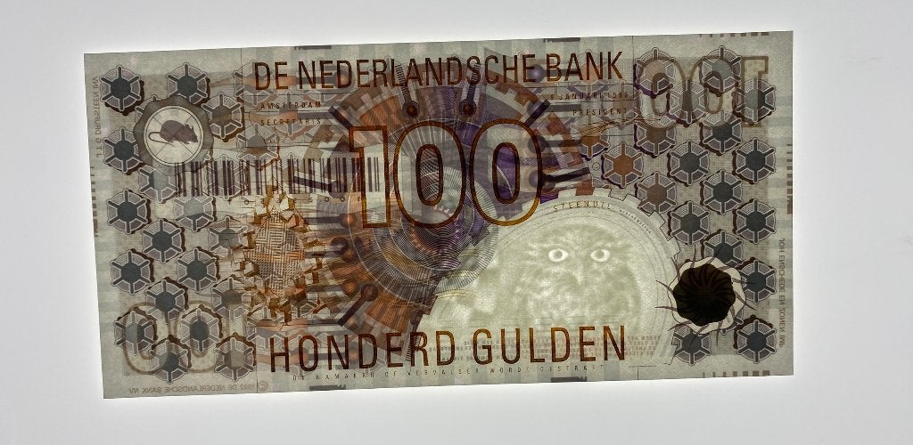 100 Gulden 1992 bankbiljet - Steenuil - Ongecirculeerd, Postzegels en Munten, Bankbiljetten | Nederland, Ophalen of Verzenden