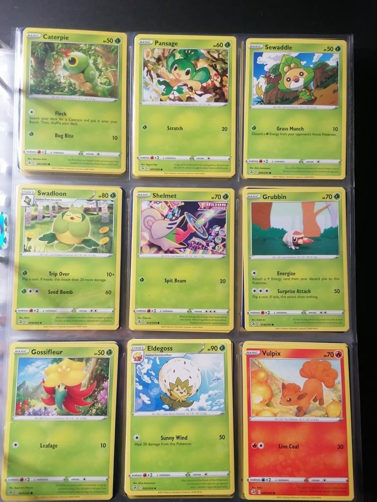 Fusion Strike - Commons & Uncommons - Pokémon, Ophalen of Verzenden, Zo goed als nieuw, Meerdere kaarten