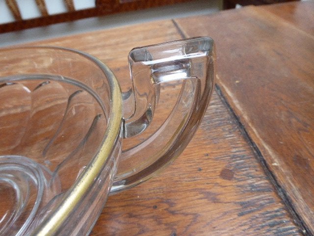 Art deco persglazen coupe noemie, Luxval Val Saint lambert, Antiek en Kunst, Ophalen of Verzenden