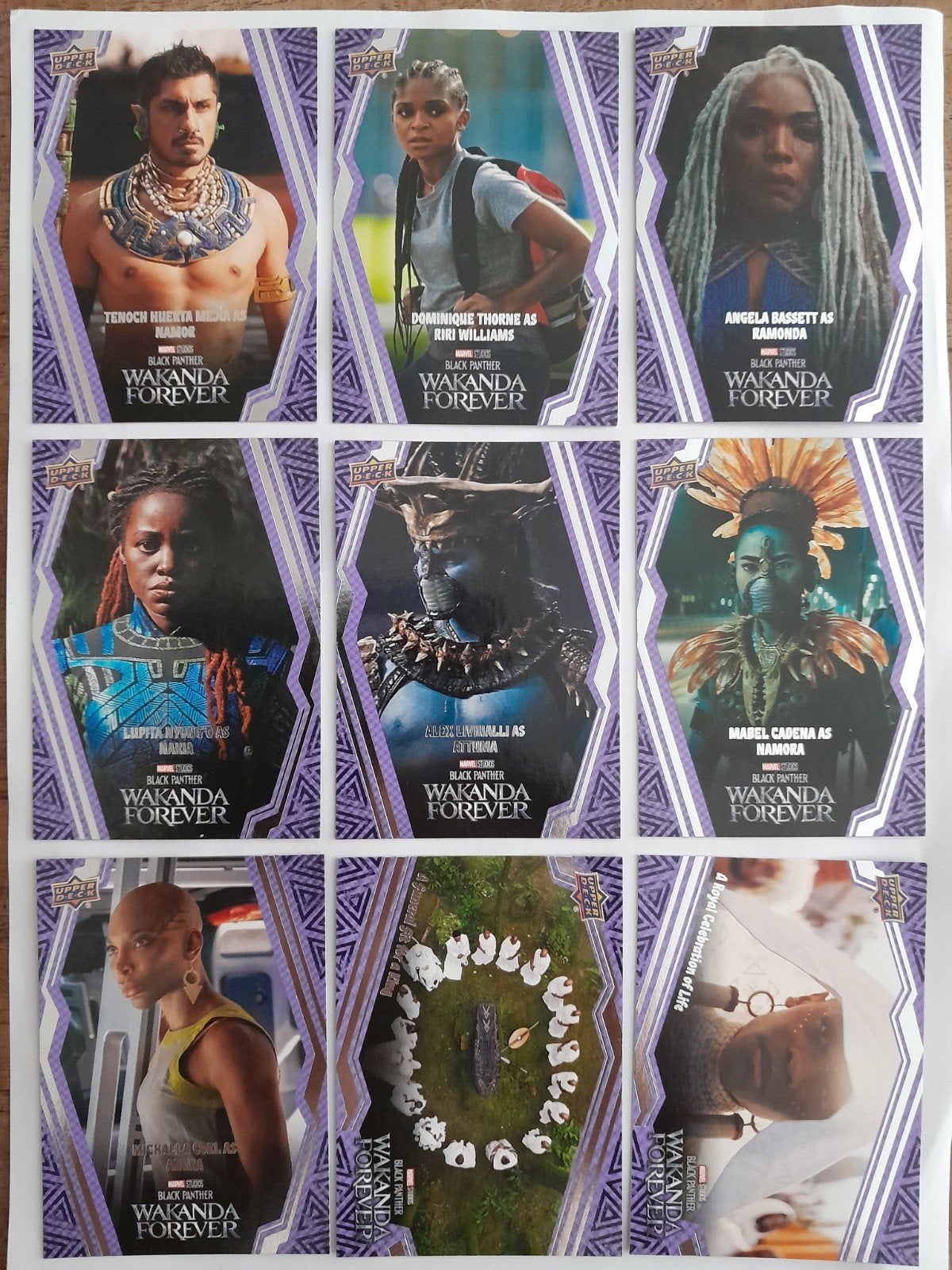 Marvel Black Panther Wakanda Forever Trading Cards, Ophalen of Verzenden, Zo goed als nieuw, Meerdere kaarten