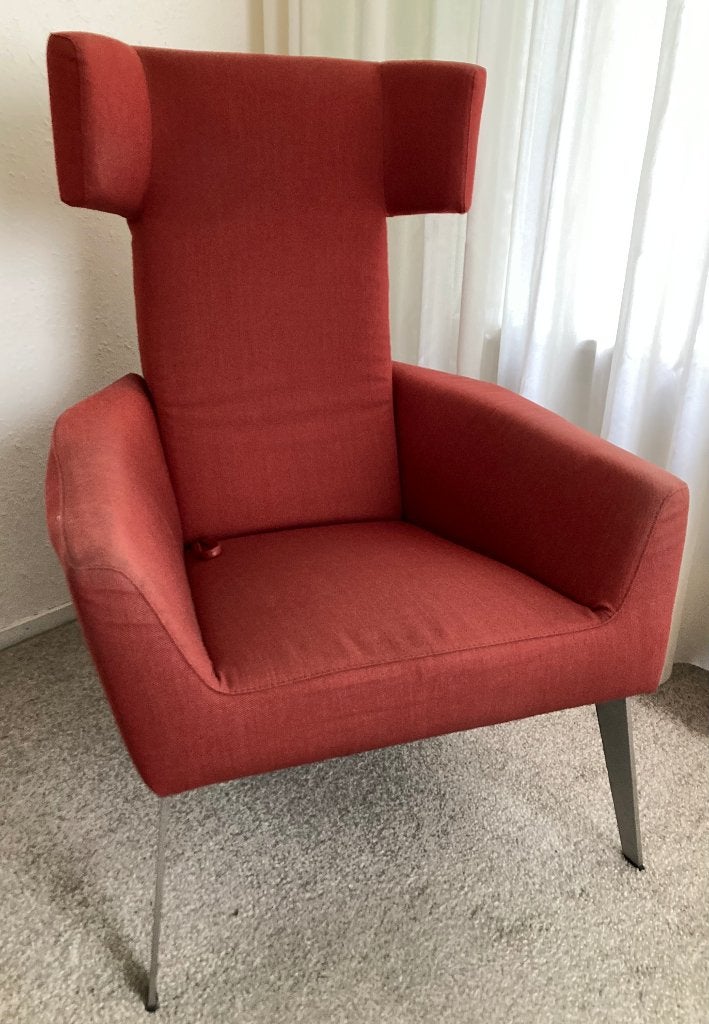 Leolux Elixir design relaxfauteuil , Hugo de Ruiter, Huis en Inrichting, Ophalen, Gebruikt, Modern, design, Leolux, 75 tot 100 cm