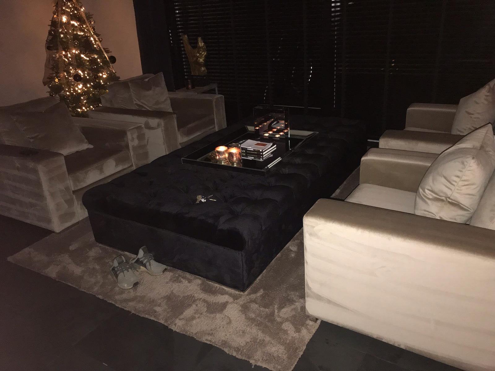Prachtig als sofa, daybed L220xB125xH40 incl zilveren poot, Huis en Inrichting, Banken | Sofa's en Chaises Longues, Ophalen, 100 tot 125 cm