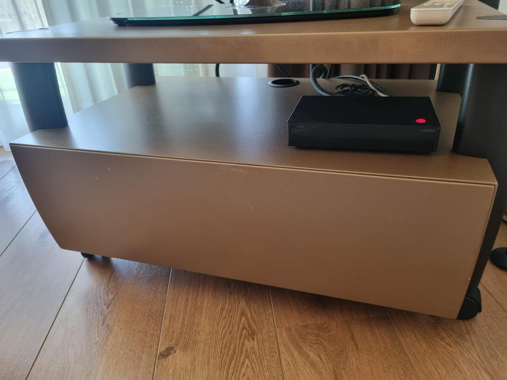 LEOLUX stijlvol tv/audio meubel met 1 lade, Ophalen, 50 tot 100 cm, Zo goed als nieuw, Minder dan 100 cm