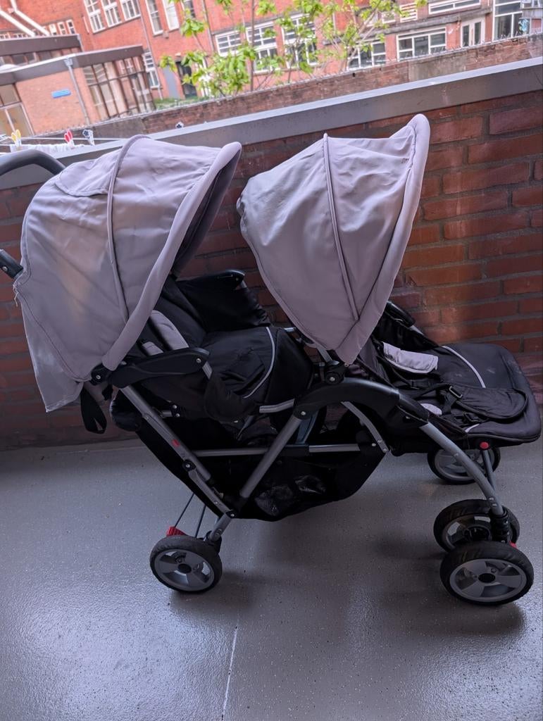 Handige Duowagen - Ideaal voor twee kinderen, Gebruikt, Duowagen, Ophalen of Verzenden, Kinderwagen