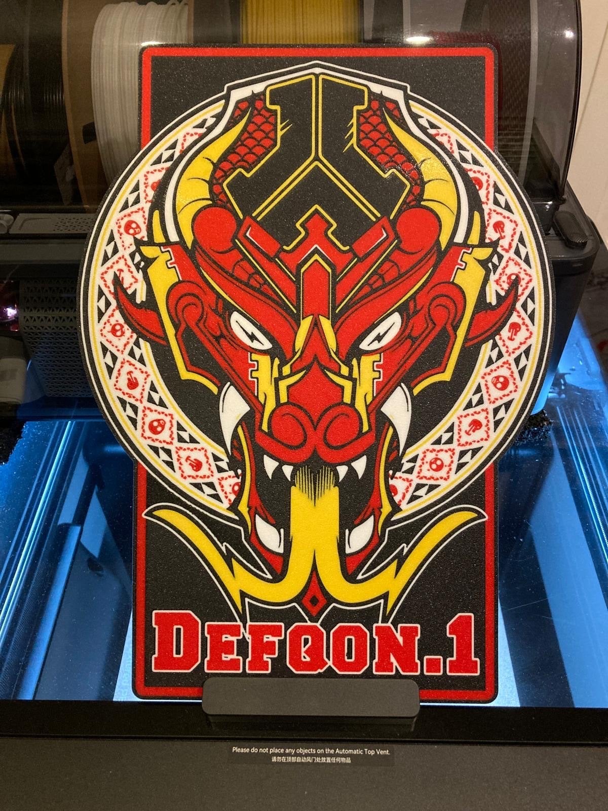 Defqon.1 Dragon Decoratie Ledlamp/bak, Verzenden, Nieuw, Lichtbak of (neon) lamp