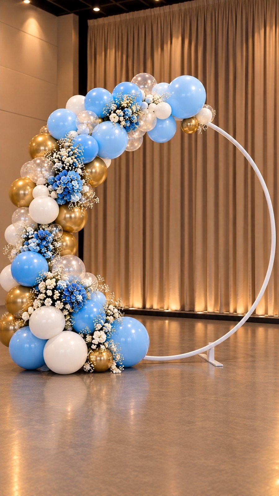 Babyshower Decoratie Set - Blauw & Goud, Ophalen of Verzenden, Nieuw, Versiering, Geboorte of Huwelijk