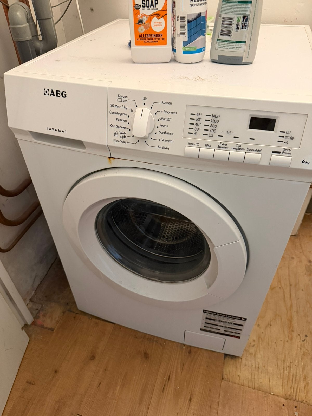 Wasmachine gratis, Witgoed en Apparatuur, Wasmachines, Ophalen, Gebruikt, Voorlader, 85 tot 90 cm
