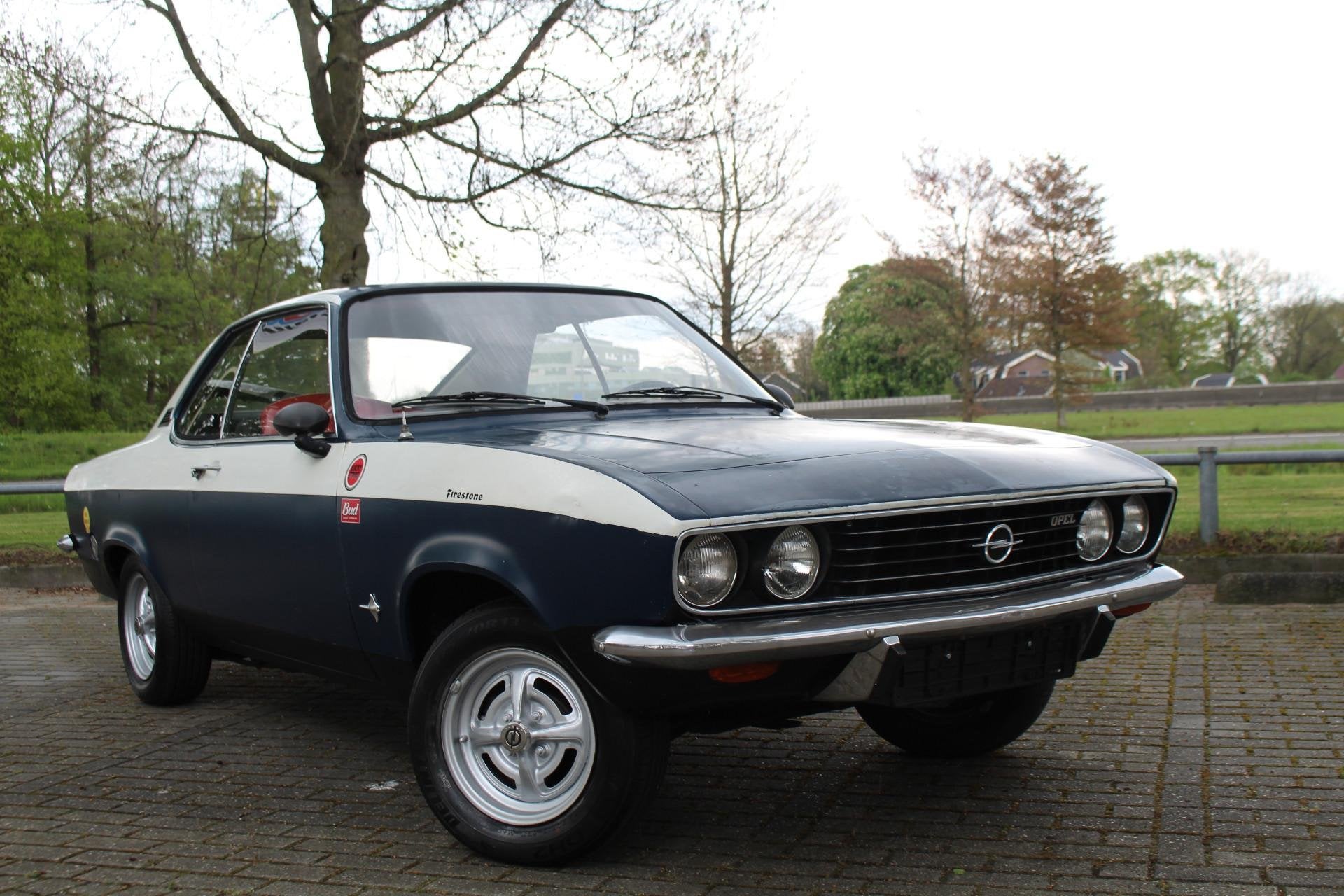 Opel Manta Coupé 1200s, Auto's, Oldtimers, Stof, Overige carrosserieën, Blauw, Bedrijf