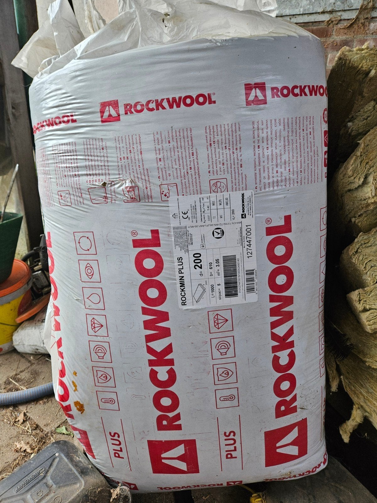 Rockwool 200 mm 1 pak, Ophalen, Nieuw, Steenwol, 4 tot 8 cm