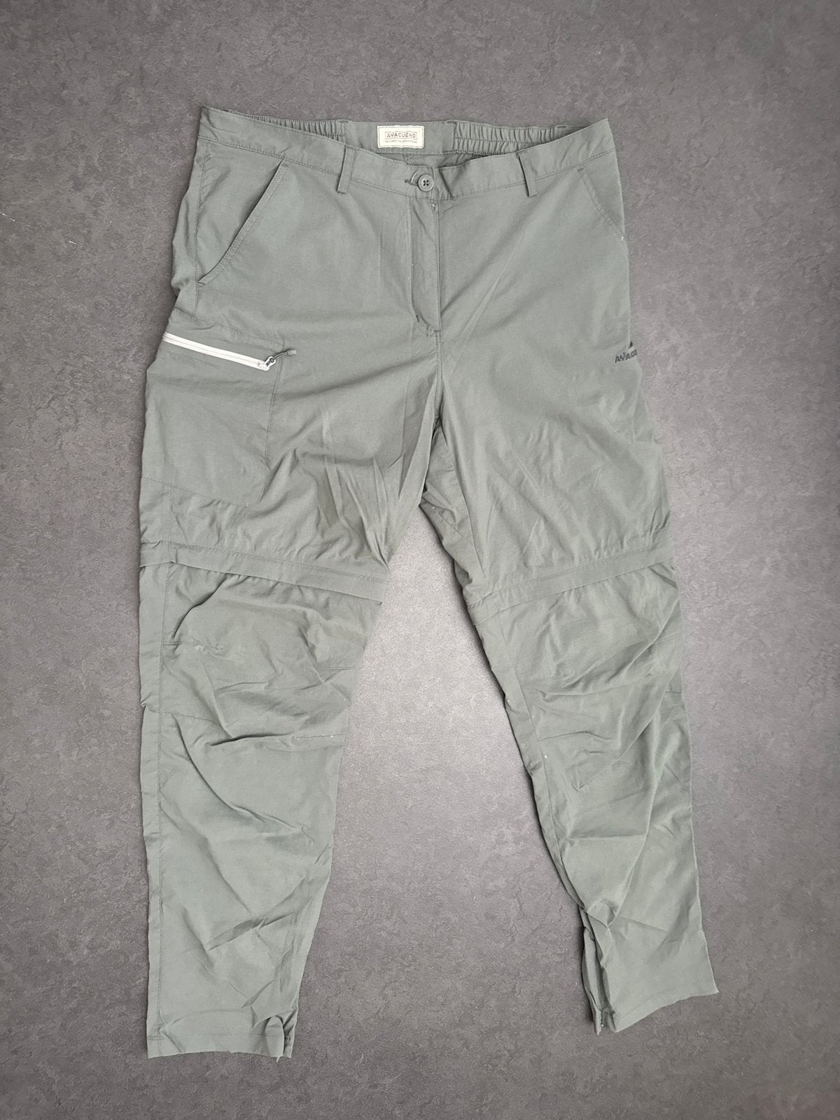 Ayacucho Outdoor Afritsbroek Dames Maat 46 Groen, Ophalen of Verzenden, Zo goed als nieuw, Maat 46/48 (XL) of groter, Groen