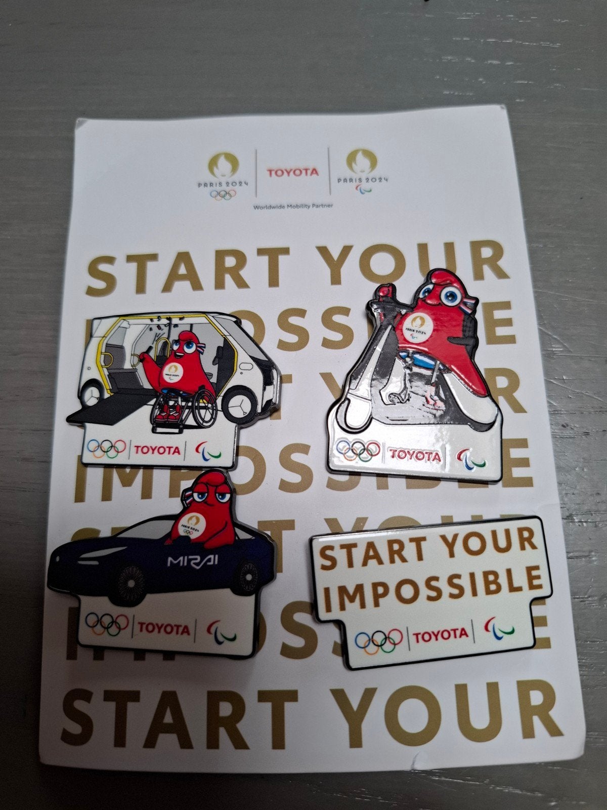 Originele Olympische Spelen 2024 Pins - Toyota Phryges, Ophalen of Verzenden