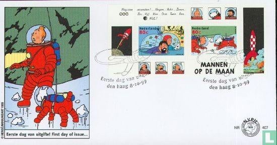 FDC E407 Strippostzegels Kuifje 1999 NL onbeschreven, Postzegels en Munten, Ophalen of Verzenden, Overige thema's
