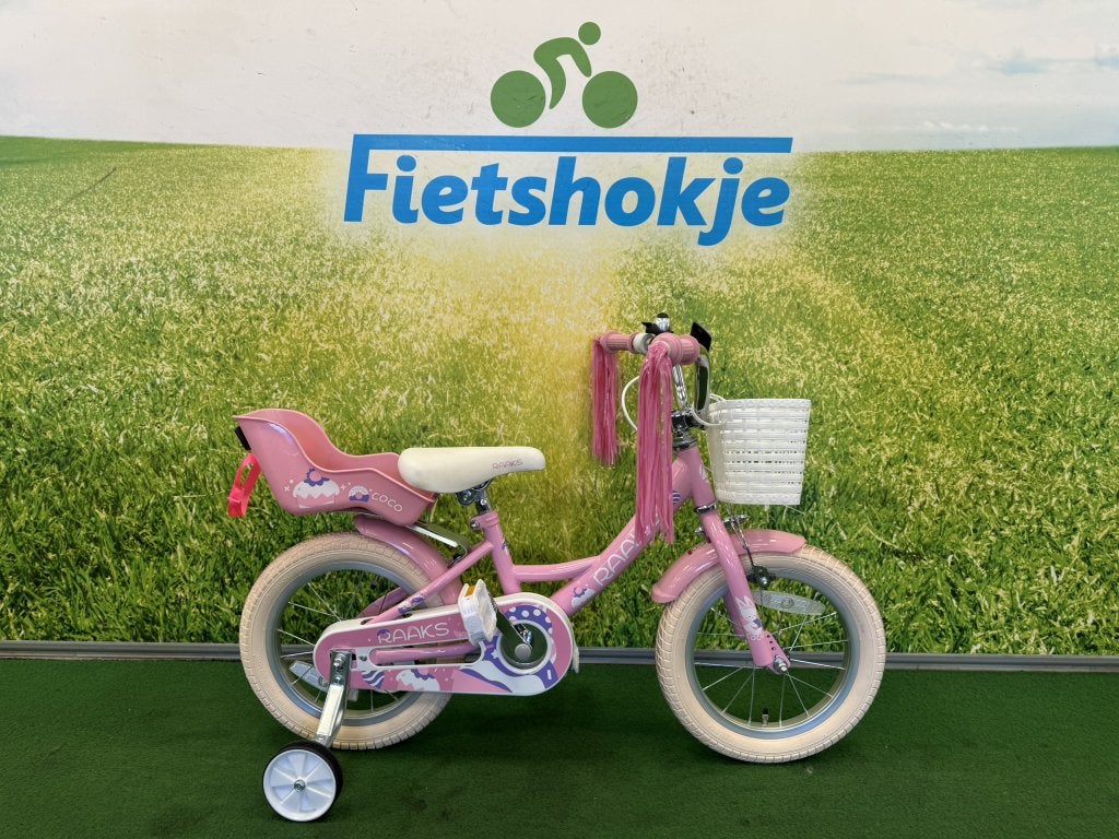 Fietshokje Amersfoort: Raaks Coco meisjesfiets 14 inch, Fietsen en Brommers, Niet ingevuld, Niet ingevuld, Ophalen of Verzenden
