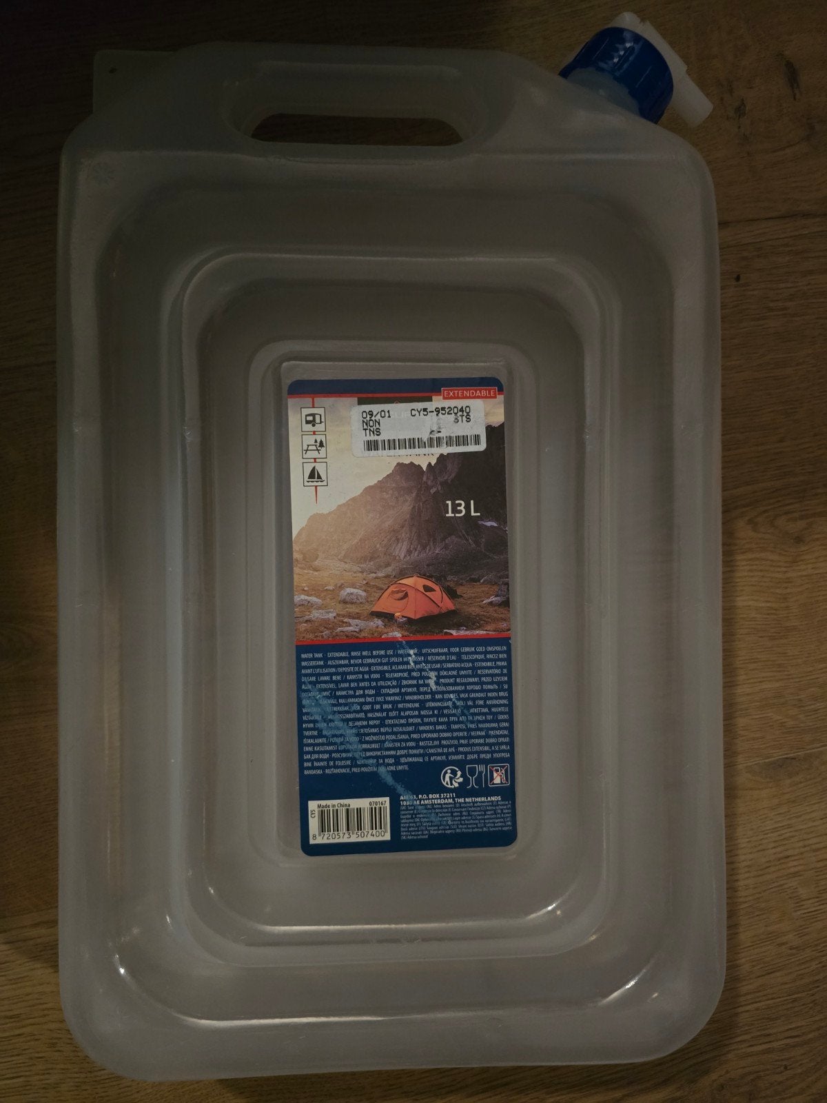 Nieuwe 13L water jerrycan met kraantje voor camping/outdoor, Ophalen of Verzenden, Nieuw