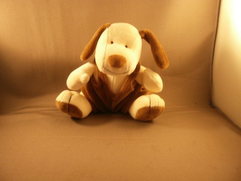 jelly kitten CAT London hond 17cm wit donker bruin/tuinbroek, Jellycat, Overige karakters, Zo goed als nieuw, Wasbaar