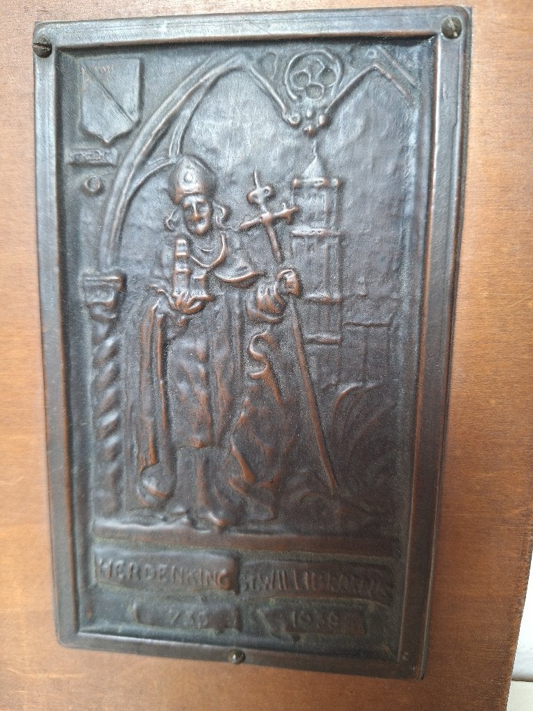Herdenkingsplaatje Sint Willibrordes, Ophalen of Verzenden, Zo goed als nieuw, Overige typen, Christendom | Katholiek