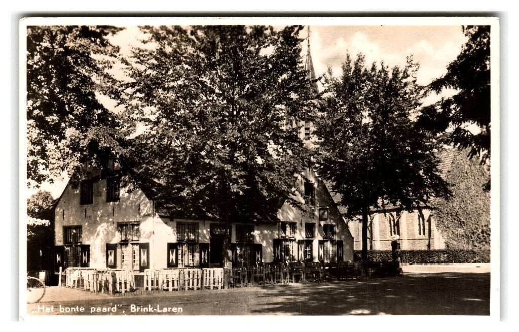 Laren, "Het bonte paard" Brink-Laren, Verzenden, 1940 tot 1960, Ongelopen, Noord-Holland