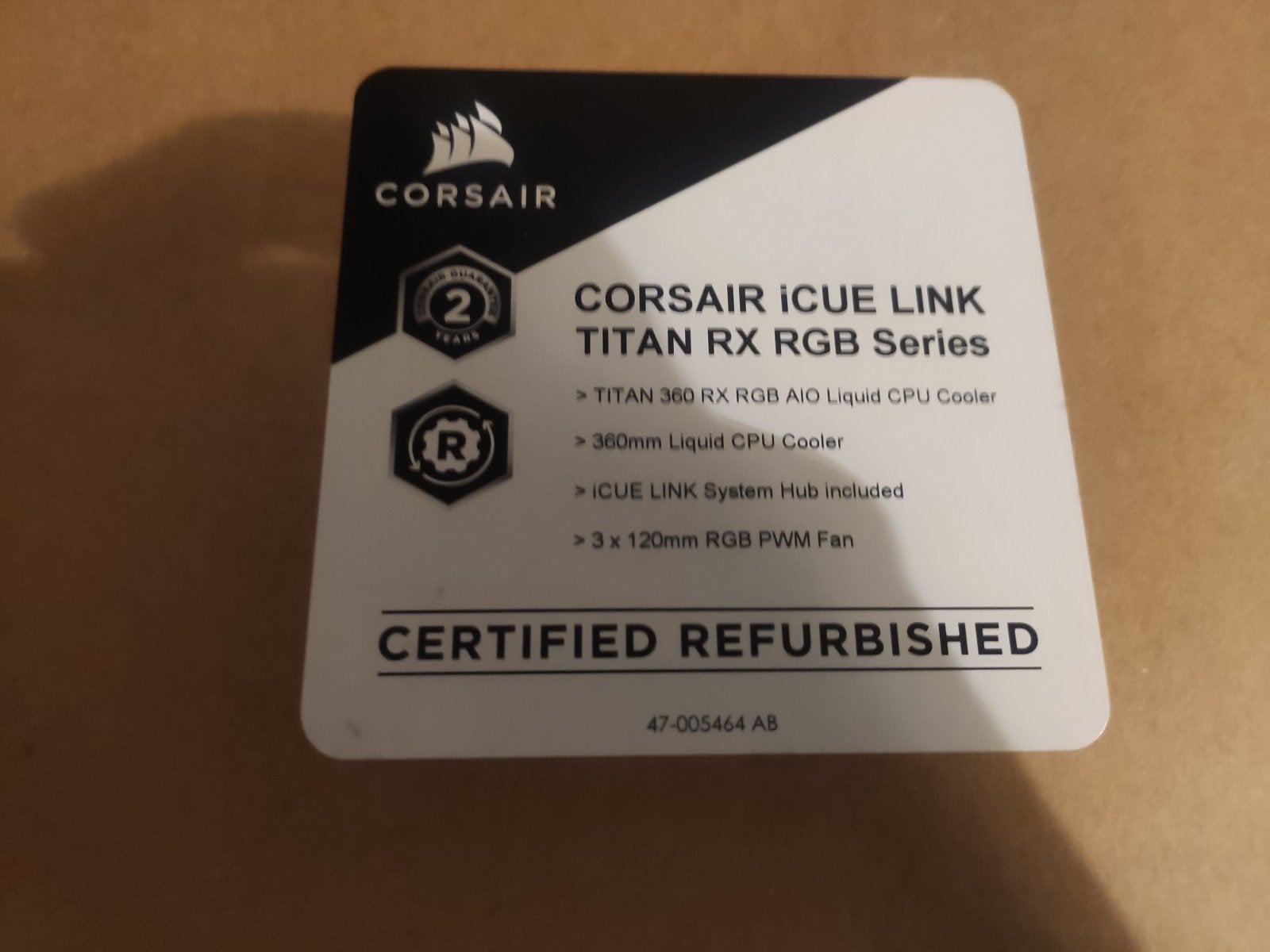 Corsair iCUE LINK TITAN 360 Rx RGB AIO Liquid CPU Cooler, Computers en Software, Computerkoelers, Ophalen of Verzenden