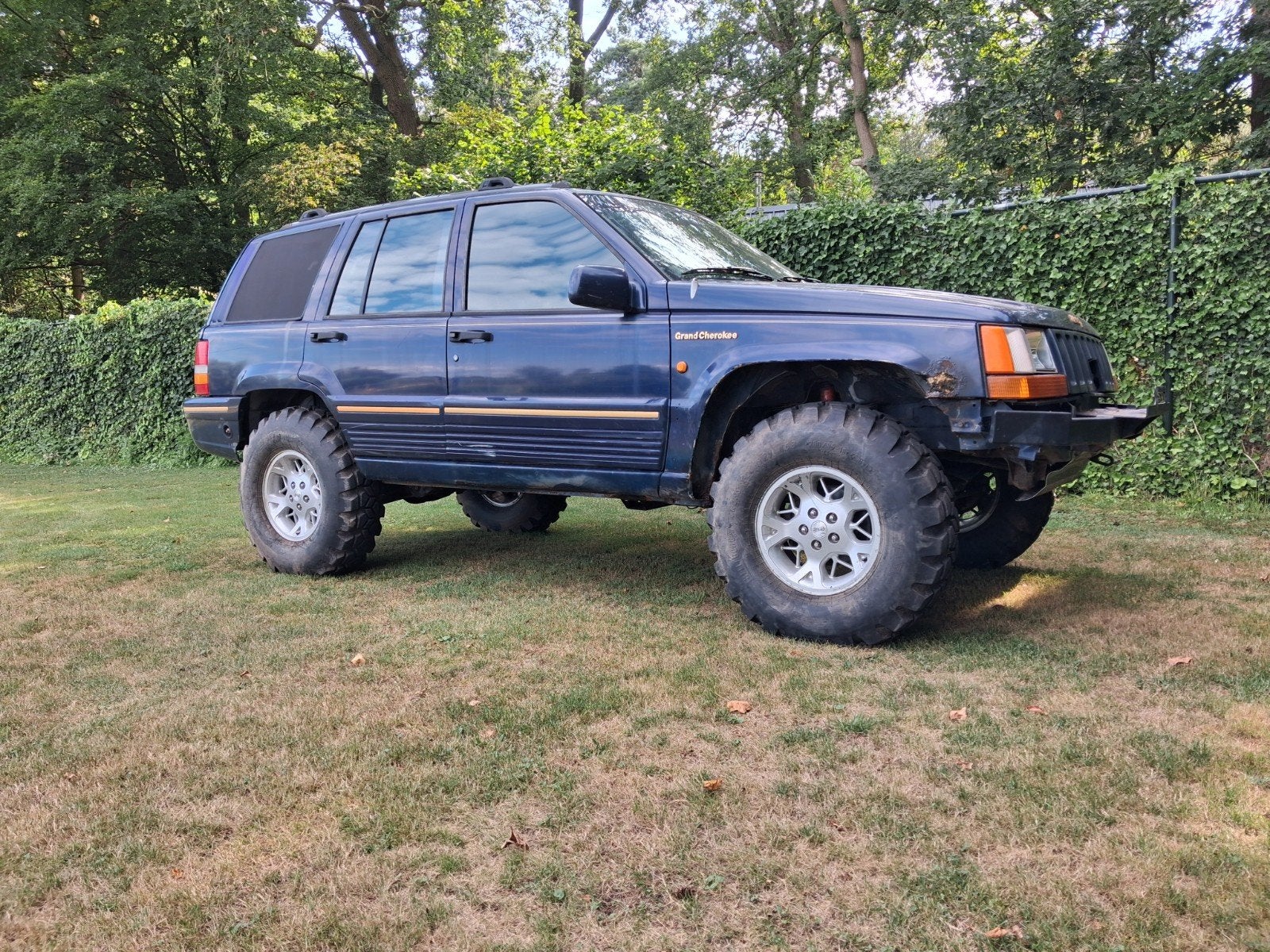 jeep grand cherokee 4.0 Cross auto geen kenteken, Blauw, Particulier, Cherokee, LPG