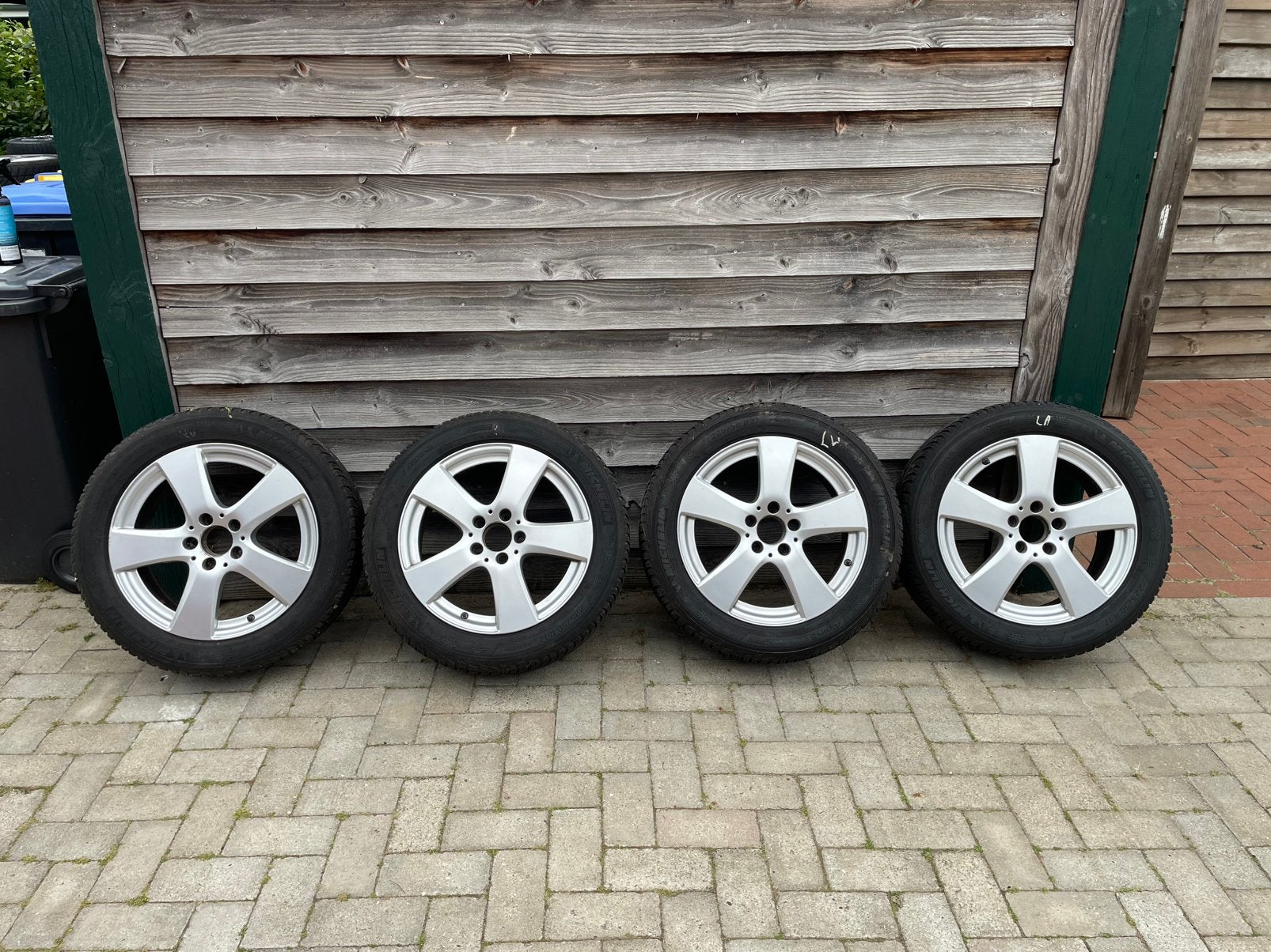 4x Originele Mercedes Winterwielen 17 inch, Ophalen, 17 inch, Winterbanden, 225 mm