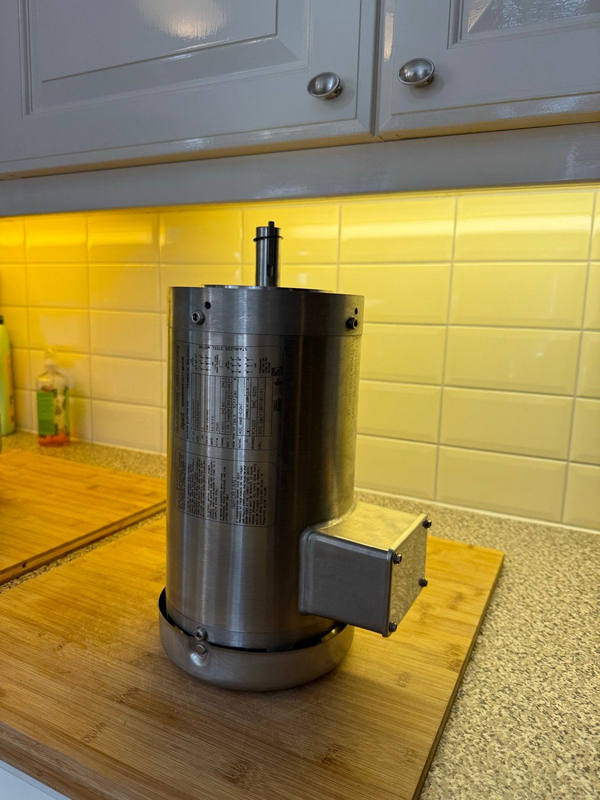 Baldor VSSEWDM3555T RVS Motor 1,5 kW / 2 pk – 3-fase 145TC, Doe-het-zelf en Verbouw, Ophalen of Verzenden, Nieuw, Elektromotor