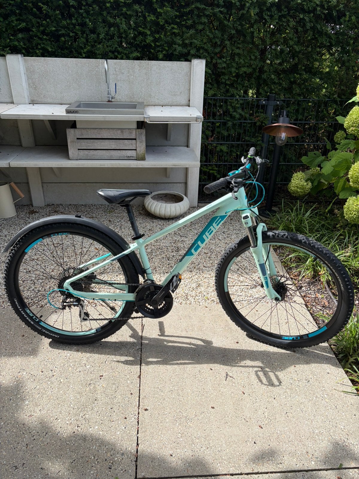 Cube Acid 260 Disc Mint/Blue 26 inch moutainbike kinderfiets, Fietsen en Brommers, Fietsen | Kinderfietsjes, Ophalen, Gebruikt