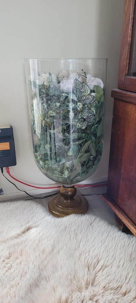 Grote glazen vaas, Ophalen, Overige kleuren, 75 cm of meer, Glas