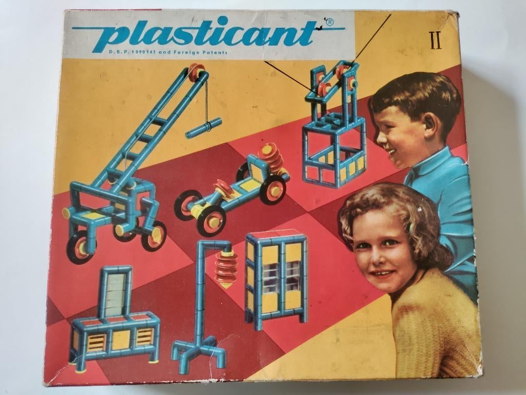 Vintage Plasticant set, Kinderen en Baby's, Speelgoed | Bouwstenen, Ophalen of Verzenden, Gebruikt, Overige merken