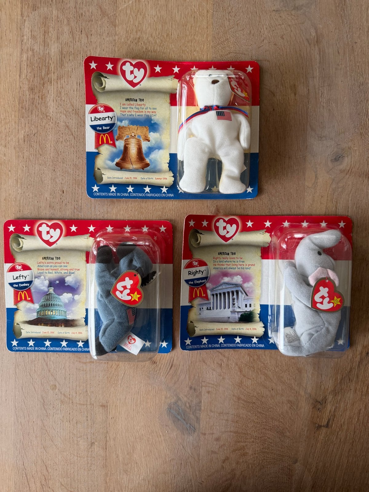 USA McDonald's Ty Beanie Babies - Originele Verpakking, Kinderen en Baby's, Ophalen of Verzenden, Nieuw, Met label, Ty