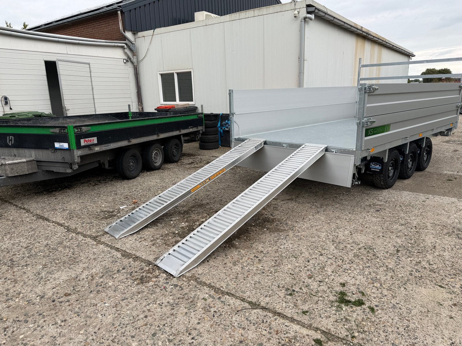 Aanhanger Aluminium oprijplaten 3500kg 244x75x30!!, Auto diversen, Ophalen, Nieuw