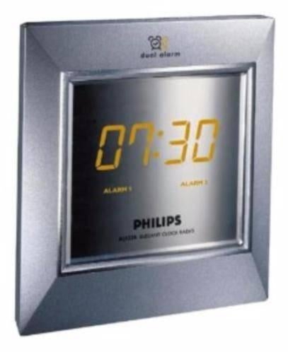Philips dual wekkerradio In goede staat, Ophalen of Verzenden, Zo goed als nieuw, Digitaal
