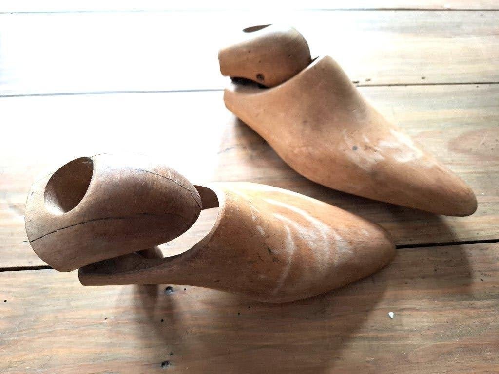 antiek houten set schoenmallen model 424, Antiek en Kunst, Ophalen of Verzenden, Dames