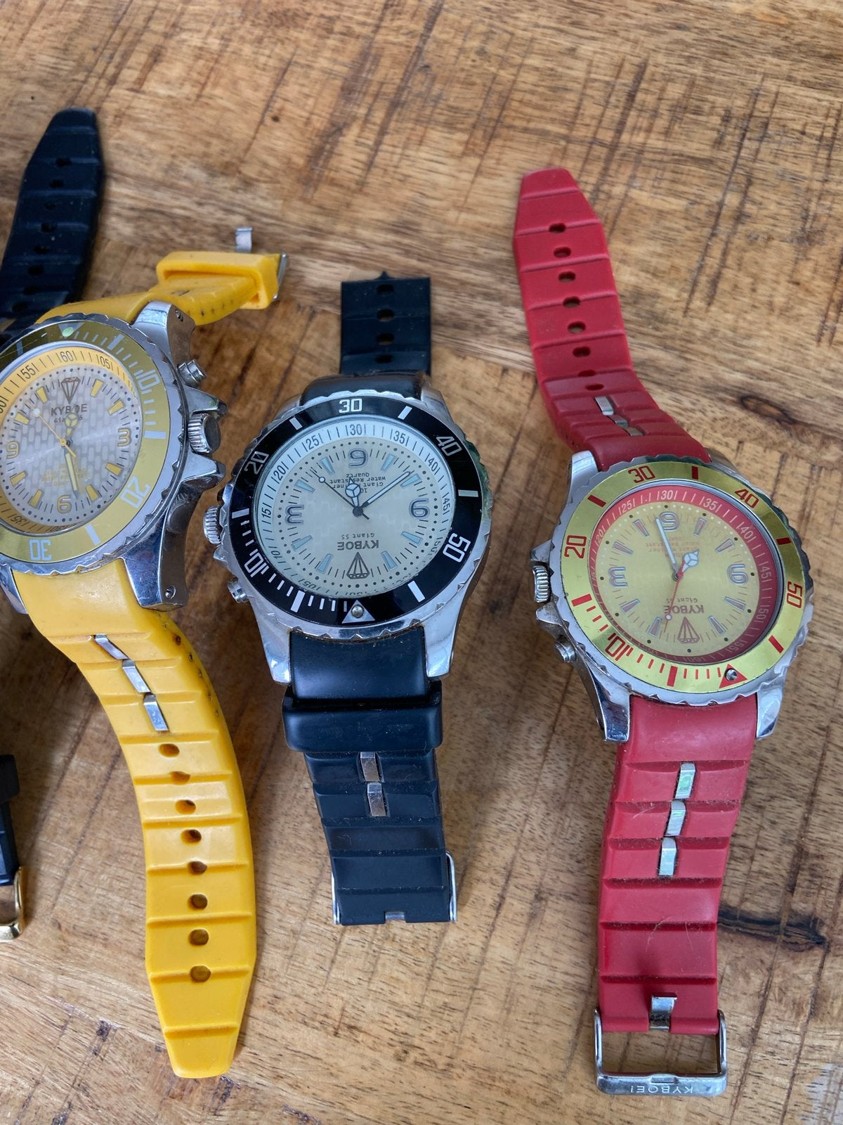 Kyboe Horloges - Set van 5 Diverse Polshorloges, Gebruikt, Staal, Polshorloge, Kunststof