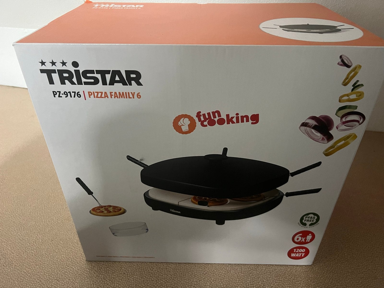 Nieuwe Tristar Pizza Family 6 - Pizzaoven voor 6 personen, Witgoed en Apparatuur, Ovens, Pizzaoven, Nieuw, Ophalen of Verzenden