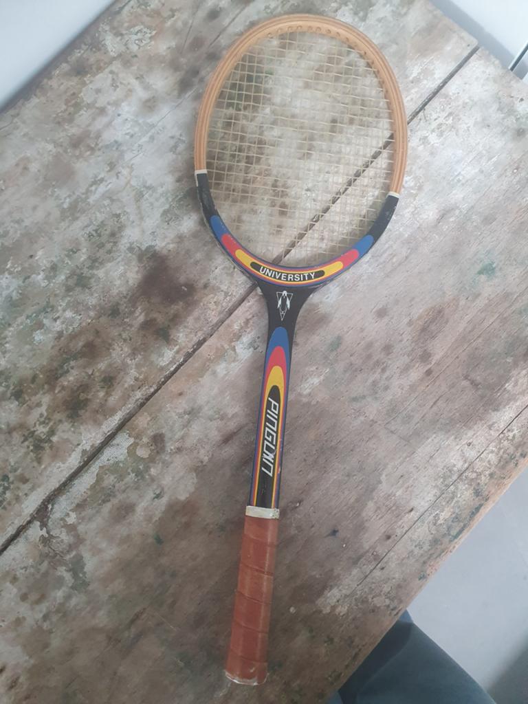 Vintage houten tennisracket - Decoratie of verzamelaar, Ophalen of Verzenden, Gebruikt, Racket, Overige merken